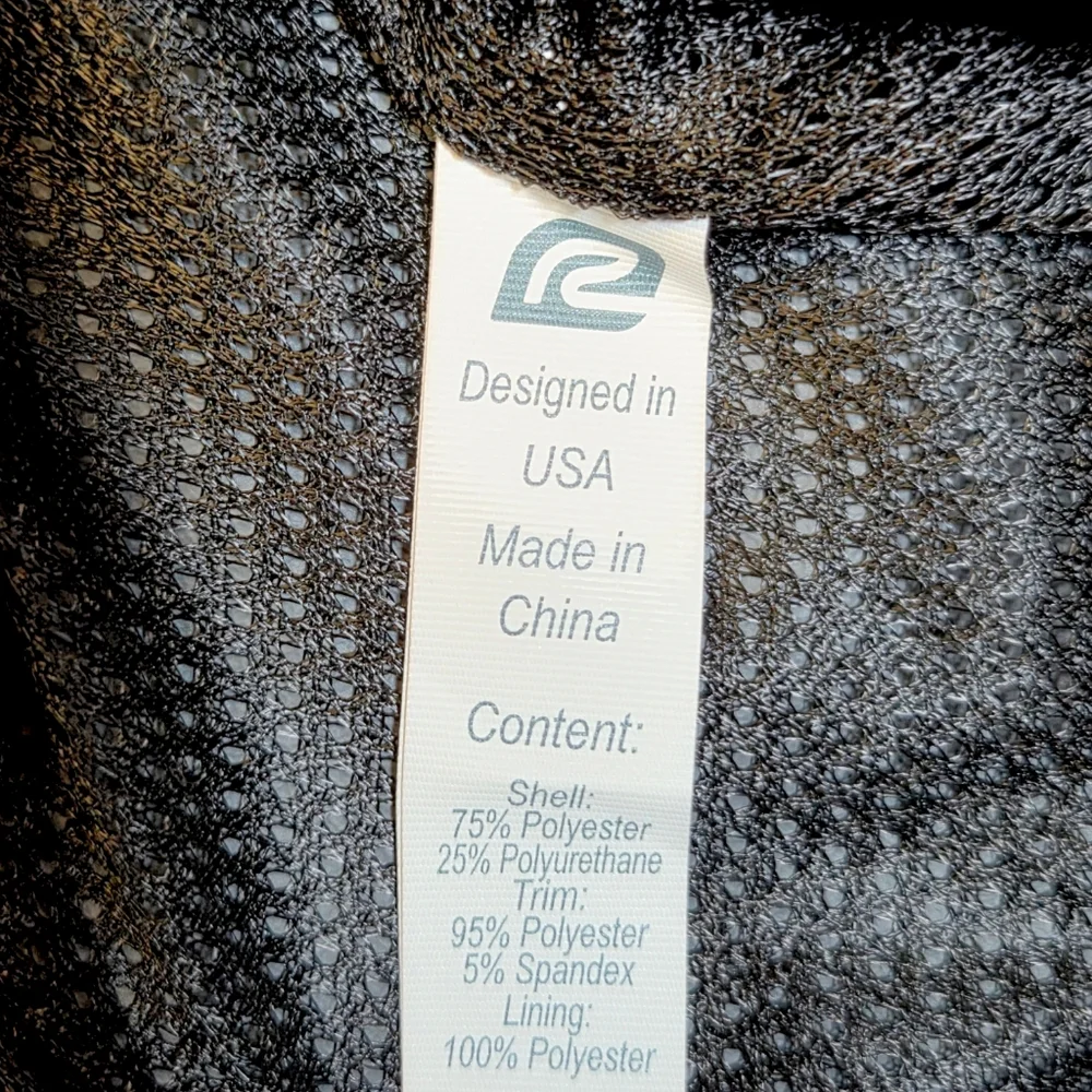 Road Runner Sports Ruffle Zip Running Jacket Black Reflective Athletic Medium - Picture 6 of 14